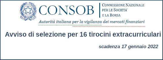 Tirocini CONSOB